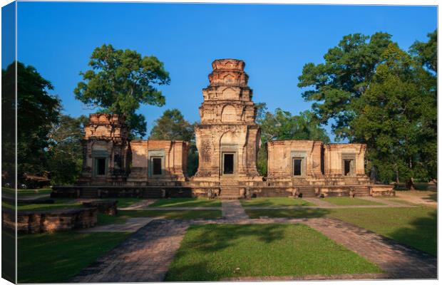 Prasat Kravan Hindu Temple In Cambodia Canvas Print by Artur Bogacki