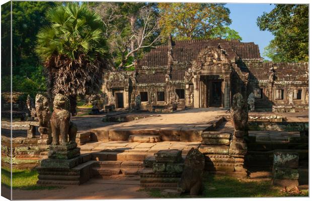 Prasat Banteay Kdei Temple In Cambodia Canvas Print by Artur Bogacki