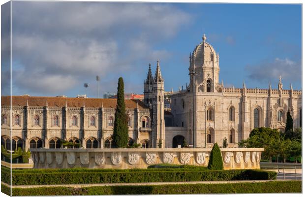 Jeronimos Monastery and Church of Santa Maria de Belem Canvas Print by Artur Bogacki