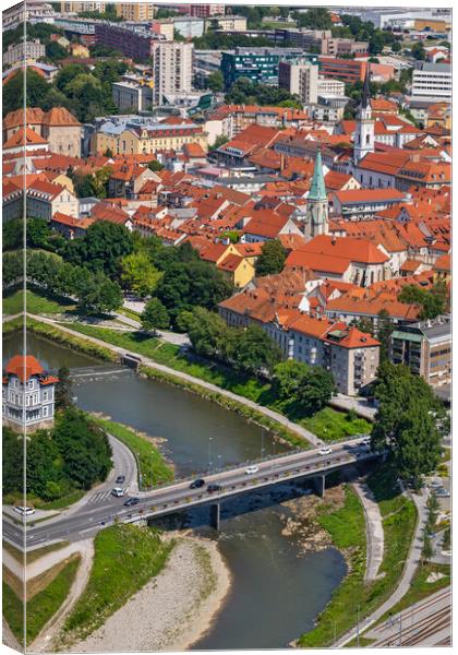 City of Celje in Slovenia Canvas Print by Artur Bogacki