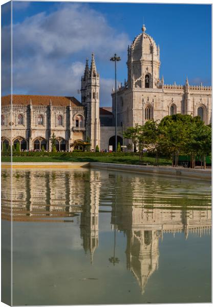 Jeronimos Monastery And Church In Lisbon Canvas Print by Artur Bogacki