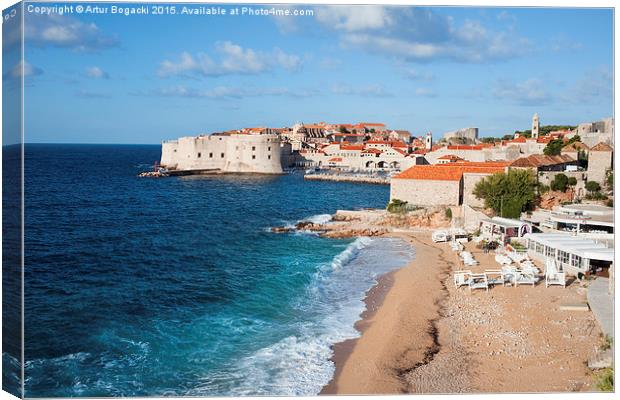 Dubrovnik in Croatia Canvas Print by Artur Bogacki