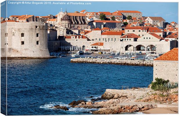 Dubrovnik Old City Skyline Canvas Print by Artur Bogacki