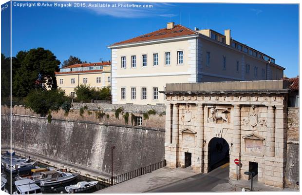 The Land Gate to the Old City of Zadar Canvas Print by Artur Bogacki