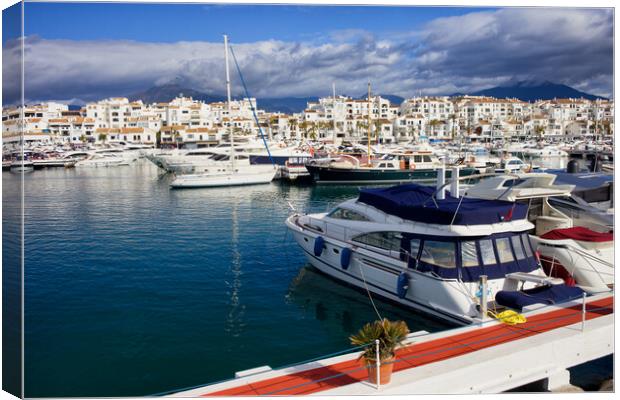 Puerto Banus in Spain Canvas Print by Artur Bogacki