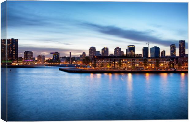 Rotterdam at Dusk Canvas Print by Artur Bogacki