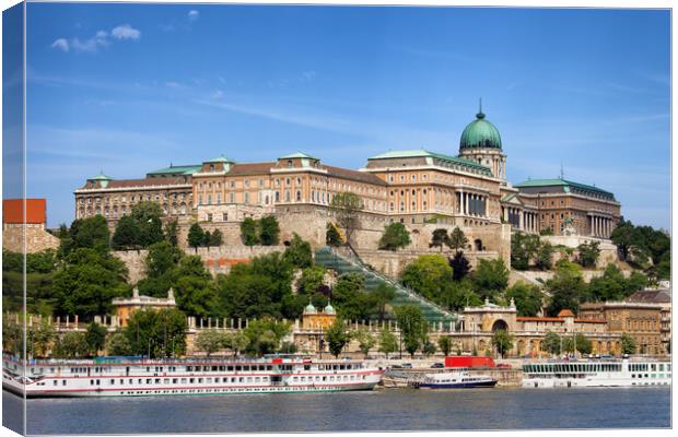 Buda Castle in Budapest Canvas Print by Artur Bogacki