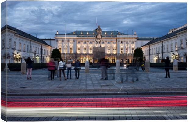 Presidential Palace in Warsaw Canvas Print by Artur Bogacki