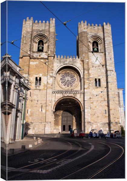 Lisbon Cathedral in Portugal Canvas Print by Artur Bogacki