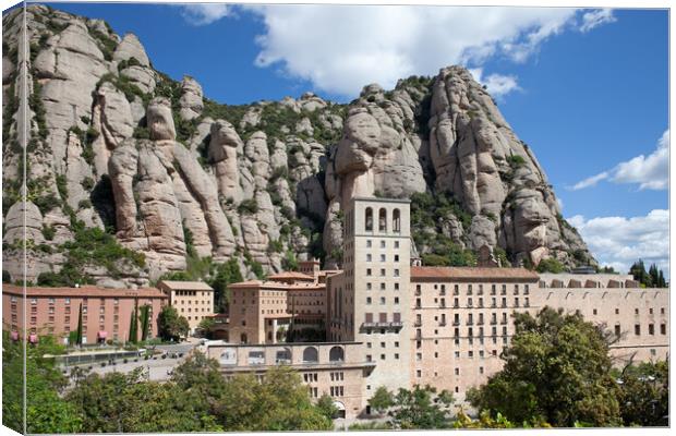 Montserrat Monastery in Catalonia Canvas Print by Artur Bogacki