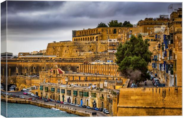 City of Valletta in Malta Canvas Print by Artur Bogacki