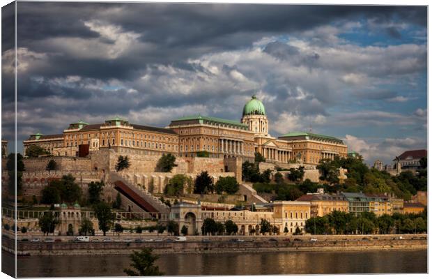 Buda Castle in Budapest Canvas Print by Artur Bogacki