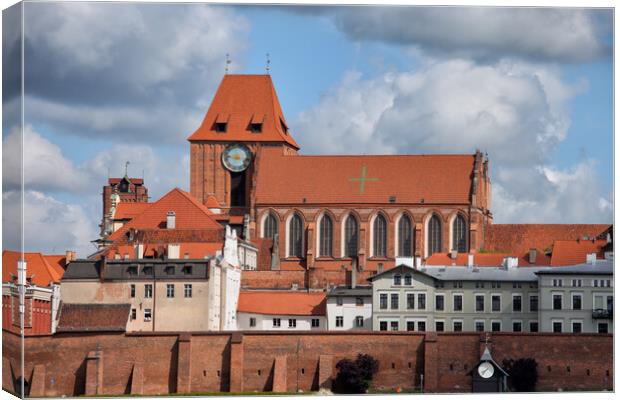 Old Town of Torun in Poland Canvas Print by Artur Bogacki