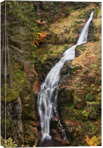 Kamienczyk Waterfall in Poland Canvas Print by Artur Bogacki