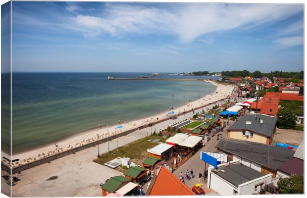 Resort Town of Hel in Poland at Baltic Sea Canvas Print by Artur Bogacki