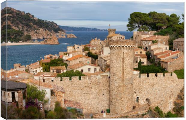 Tossa de Mar Medieval Town in Spain Canvas Print by Artur Bogacki