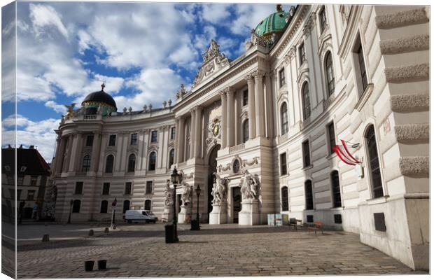 St. Michael Wing of Hofburg Palace in Vienna Canvas Print by Artur Bogacki