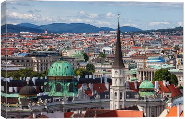 Vienna Capital City of Austria Cityscape Canvas Print by Artur Bogacki