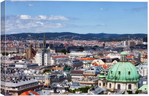 Vienna Capital City Cityscape in Austria Canvas Print by Artur Bogacki