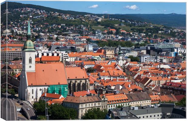 Bratislava Old Town In Slovakia Canvas Print by Artur Bogacki