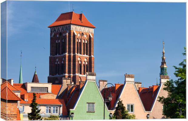 City of Gdansk in Poland Urban Scenery Canvas Print by Artur Bogacki