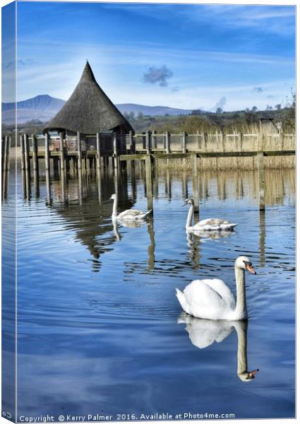 Llangorse Lake  Canvas Print by Kerry Palmer