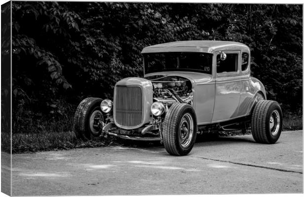 Antique American Car Canvas Print by Sarah Ball