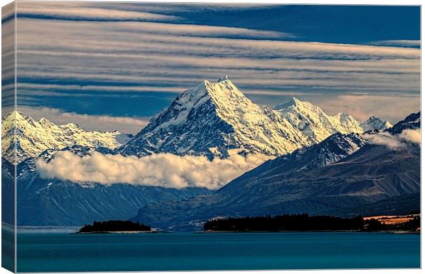 Mount Cook Canvas Print by Geoffrey Matthews