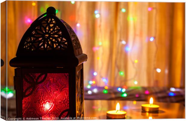 Ramadan lantern and lights Canvas Print by Robinson Thomas