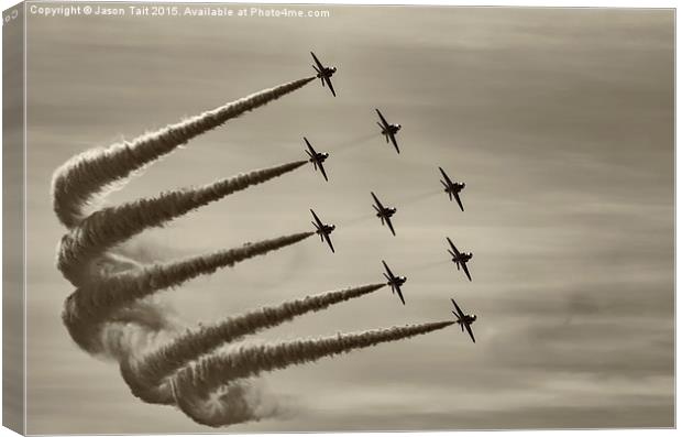 Red Arrows Canvas Print by Jason Tait