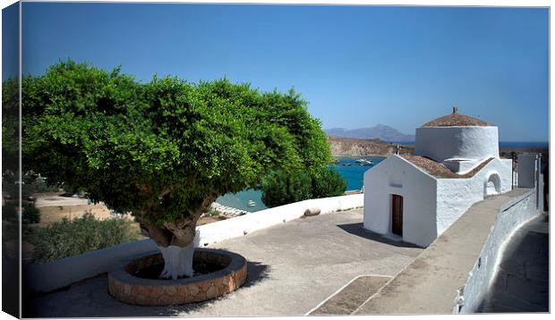  Lindos Canvas Print by john harwood