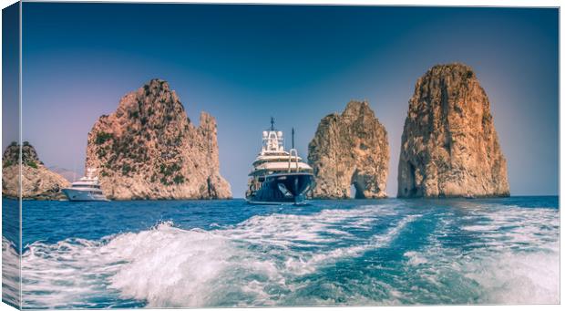 Millionaires Yacht Canvas Print by john harwood