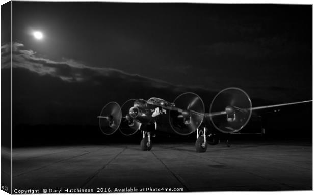 A bombers moon....... Canvas Print by Daryl Peter Hutchinson