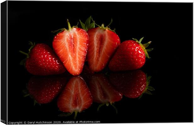 Delicious strawberries Canvas Print by Daryl Peter Hutchinson