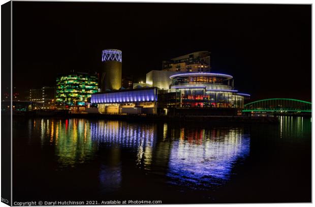 The Lowry Theatre Canvas Print by Daryl Peter Hutchinson