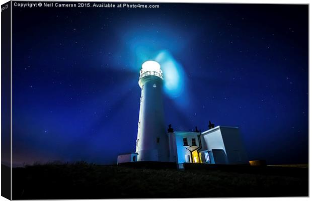  Flamborough Lighthouse Canvas Print by Neil Cameron