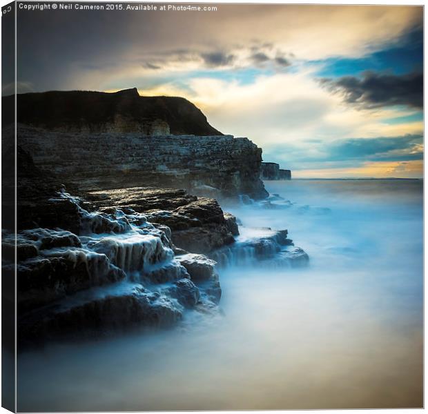  Thornwick Bay Canvas Print by Neil Cameron