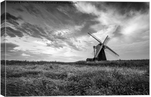  Herringfleet Windmill, Suffolk Canvas Print by Neil Almnond