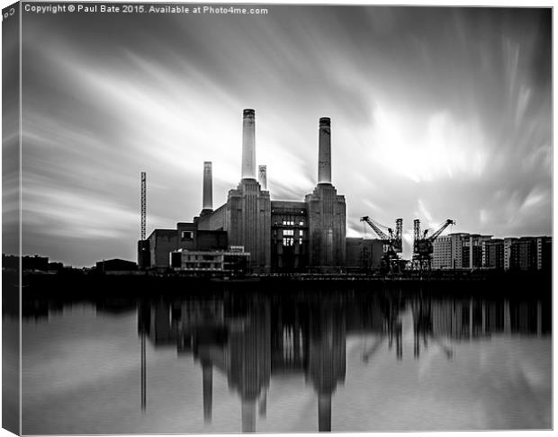  Battersea Power Station Canvas Print by Paul Bate