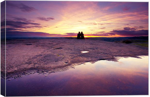  Curbar Couple Canvas Print by Phil Sproson