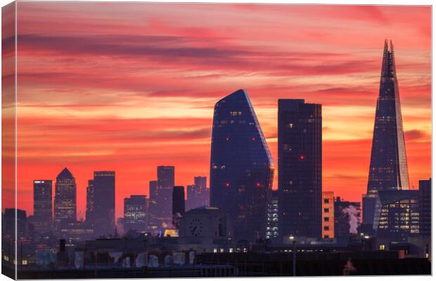 City of London Skyline Canvas Print by Wayne Howes