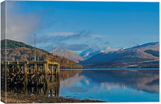 Inveraray Pier, Loch Fyne, Scotland Canvas Print by Rich Fotografi 