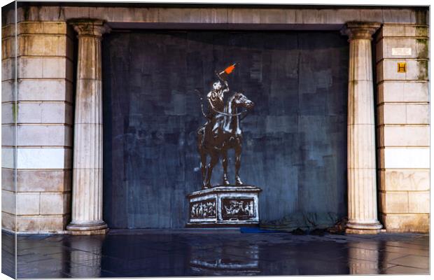 The Duke of Wellington, the Rat & the Cone Canvas Print by Rich Fotografi 