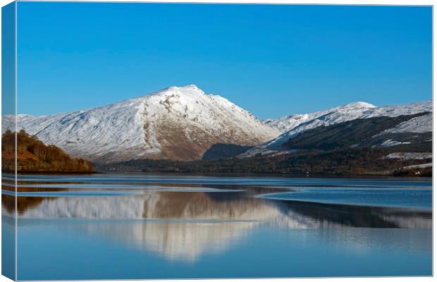 Snow on the Argyll Hills Canvas Print by Rich Fotografi 