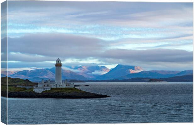 Lismore Lighthouse, Eilean Musdile Canvas Print by Rich Fotografi 