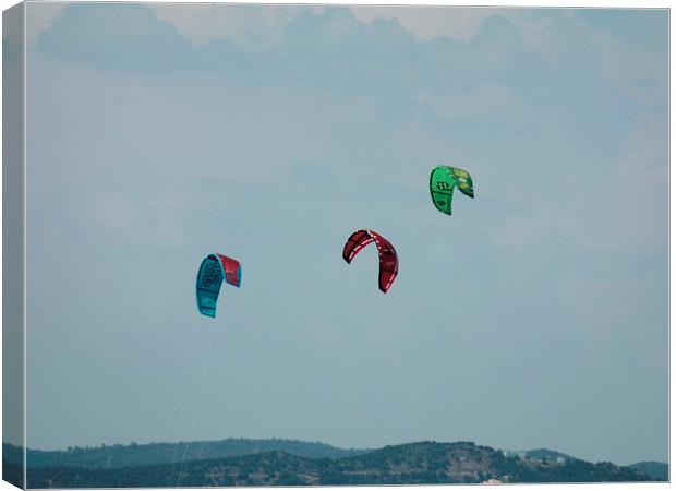  fly a big kite Canvas Print by Roy Liberman
