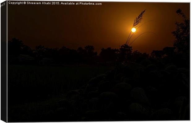 Memories of Nawalparasi Canvas Print by Shreeram Khatri