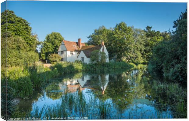 Willy Lott's Cottage. Canvas Print by Bill Allsopp