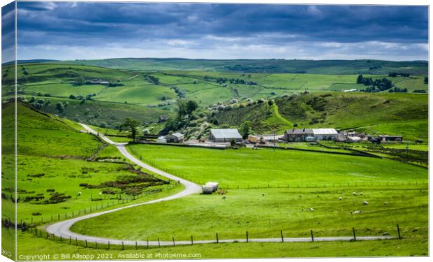 Dalehead in the Peak District. Canvas Print by Bill Allsopp