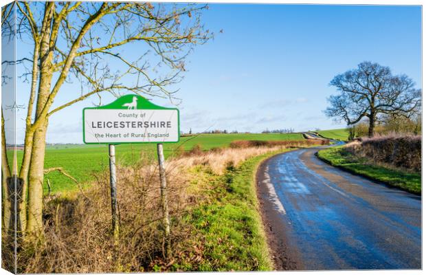 Leicestershire. Canvas Print by Bill Allsopp
